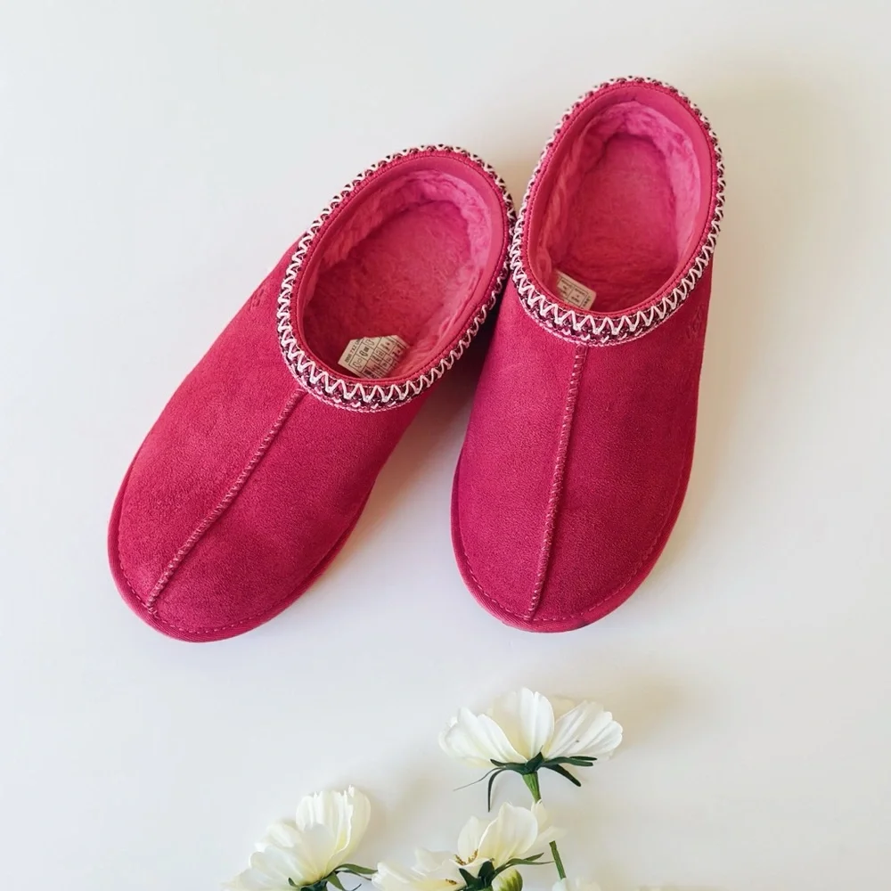 UGG Tasman II Suede Slippers Pink Bloom